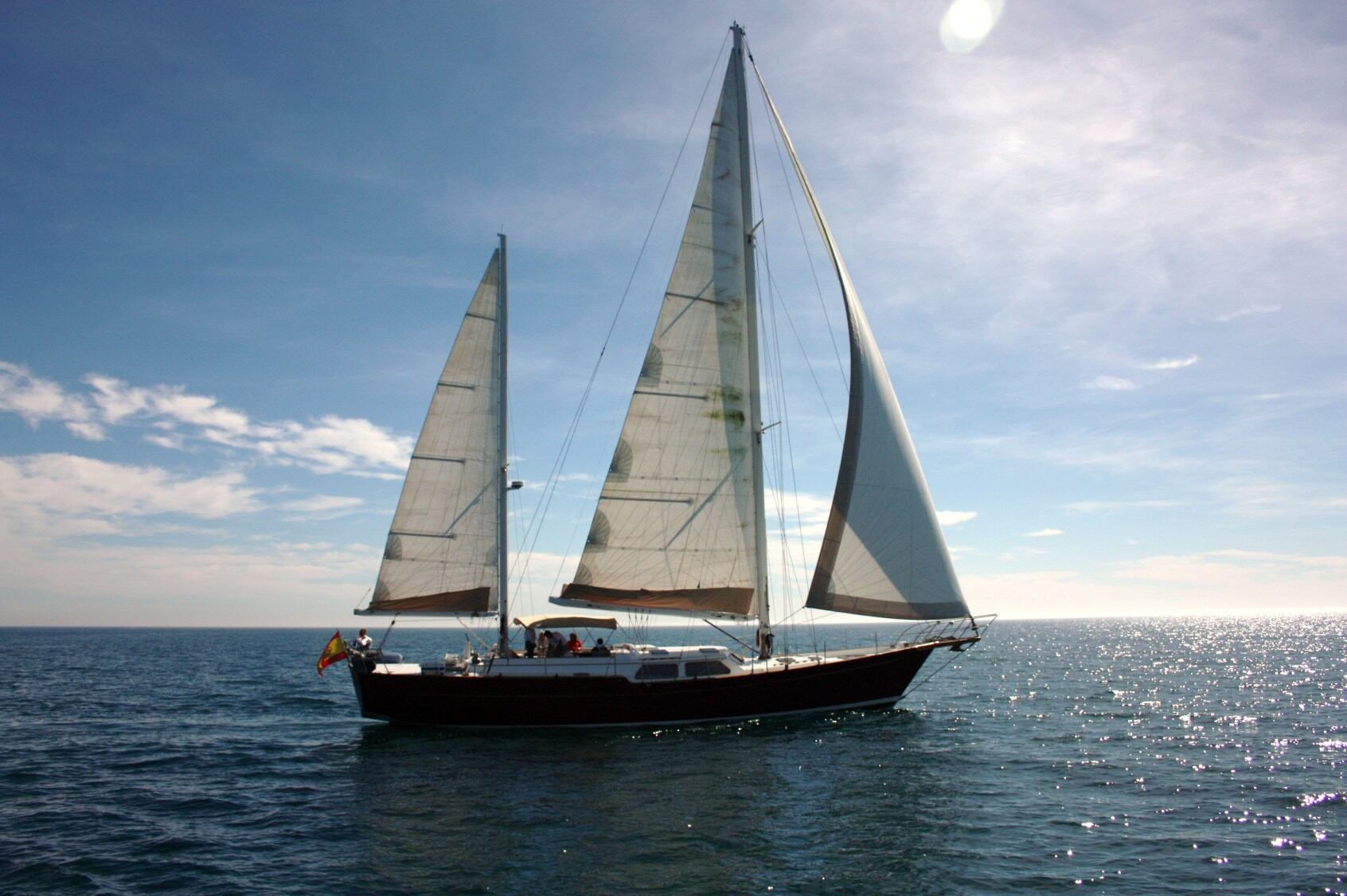 El velero Pros, que recreaba la primera vuelta al mundo de Elcano, en una foto de archivo.