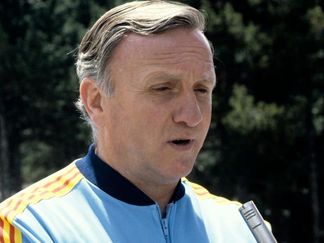 Fotografía de archivo (17-5-1982) de José Emilio Santamaría, que fue jugador del Real Madrid y seleccionador nacional de España en el Mundial 1982