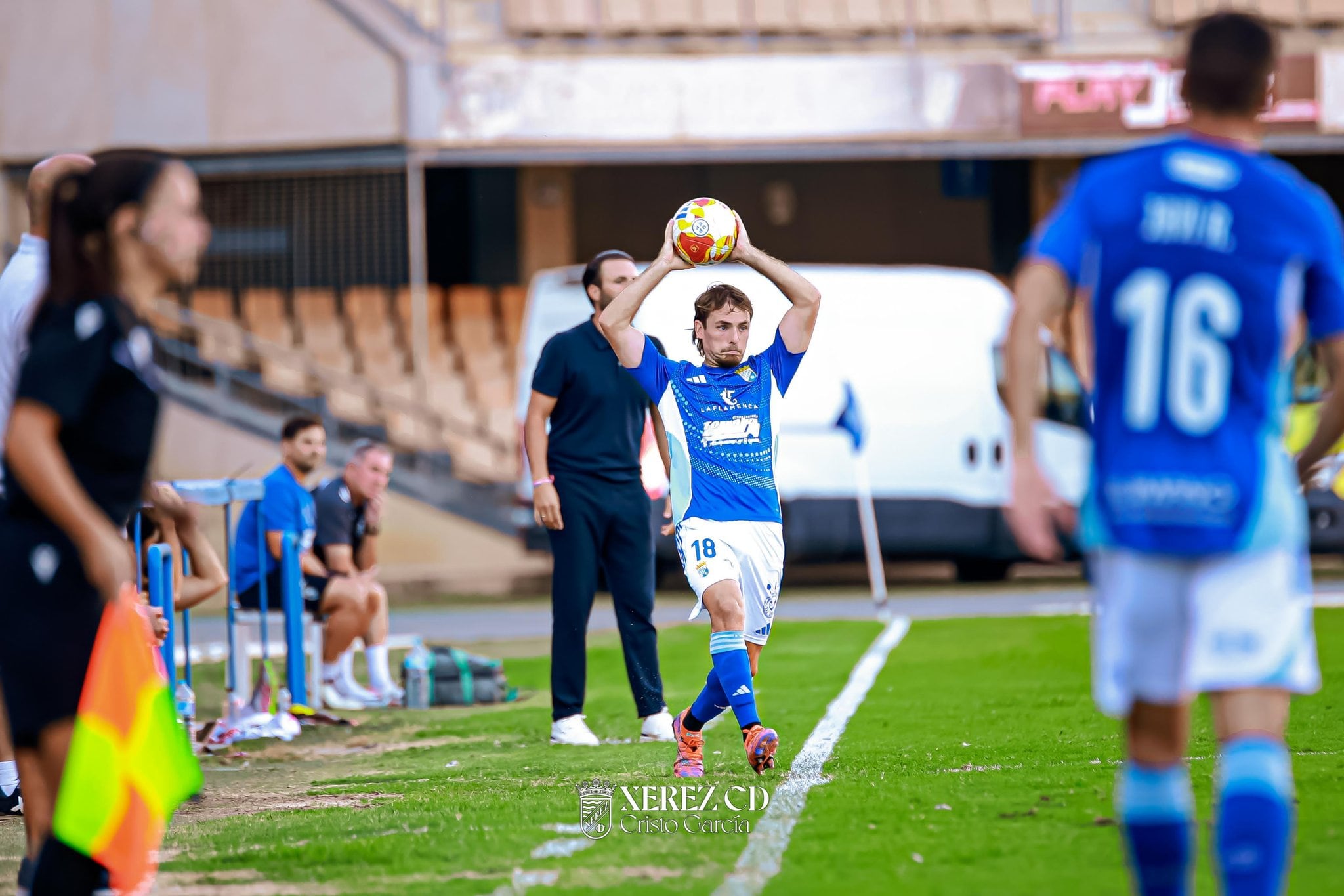 Imagen del partido entre el Xerez CD y el Antoniano