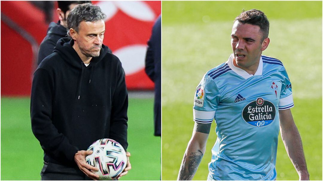 Luis Enrique e Iago Aspas 