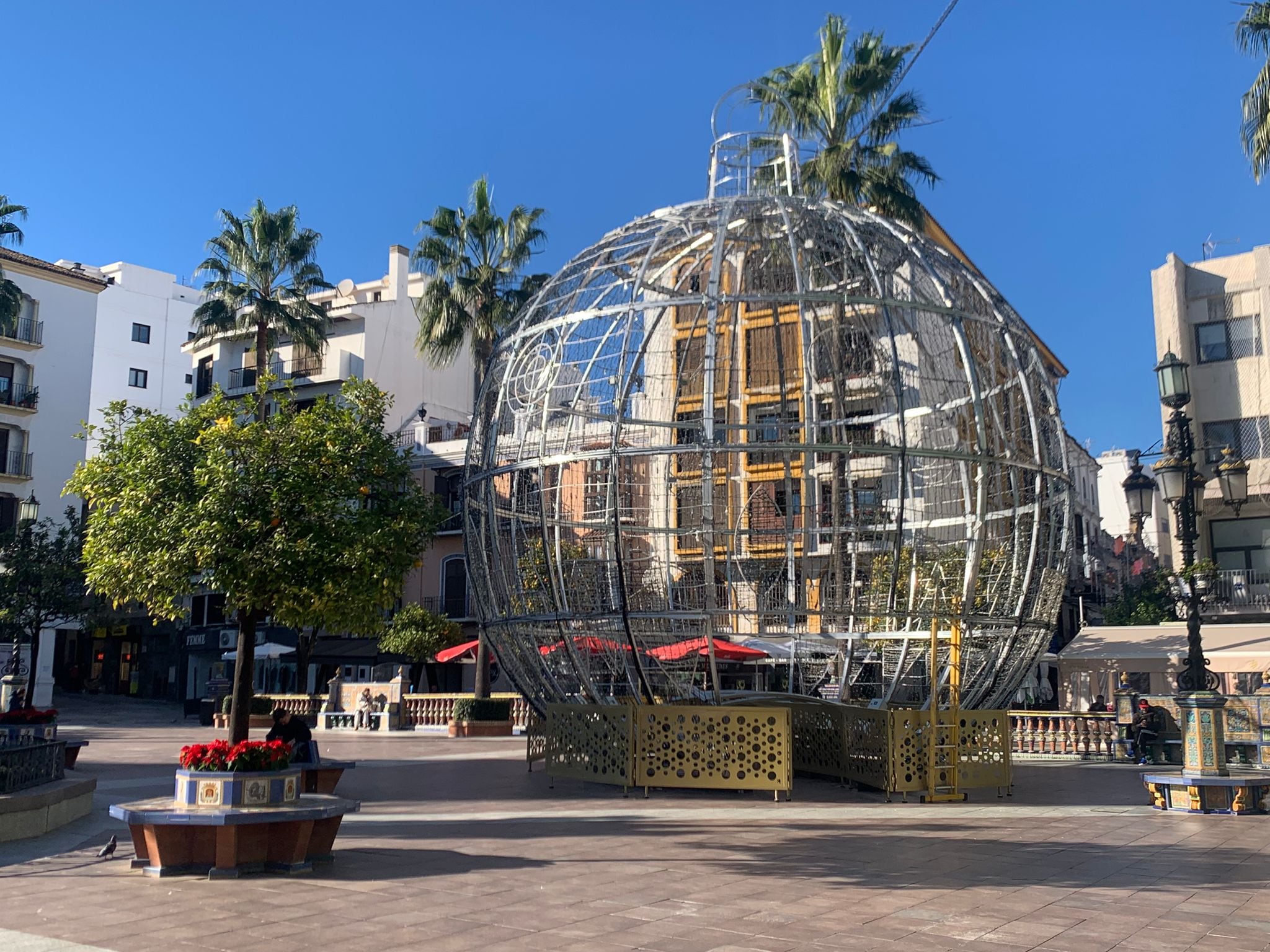 Alumbrado en la Plaza Alta