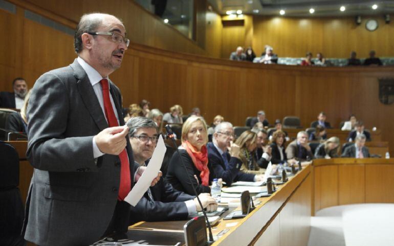 Javier Lambán, presidente del Gobierno de Aragón