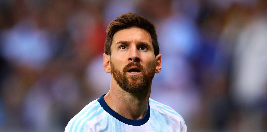 Leo Messi, durante el partido ante Paraguay