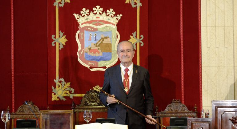 El alcalde de Málaga, Francisco de la Torre, durante su toma de posesión el pasado mes de junio