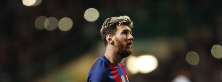 Leo Messi, autor de los dos goles del Barcelona ante el Celtic.