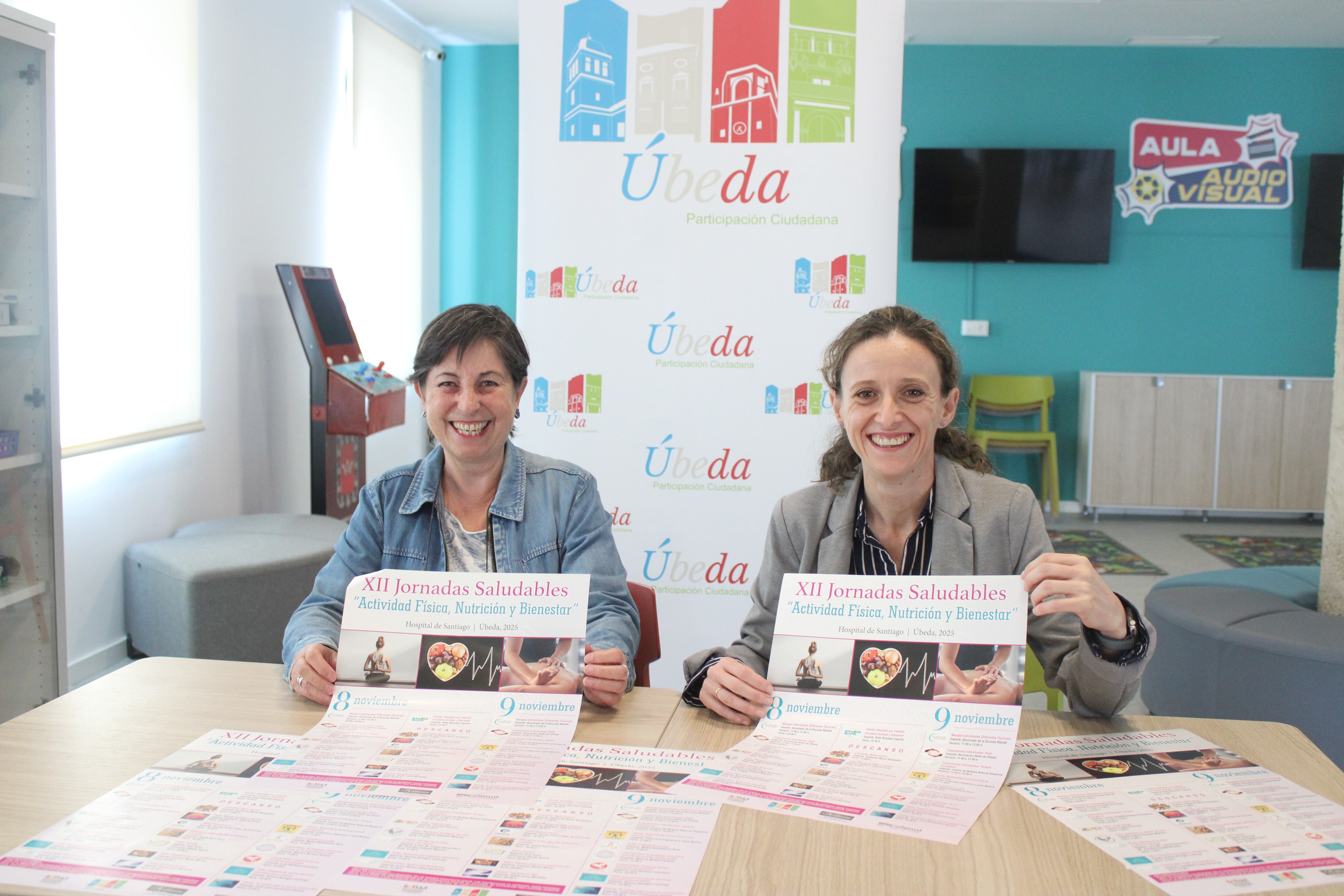 Carmen Martín y Paquibel Millán, en la presentación de las jornadas.