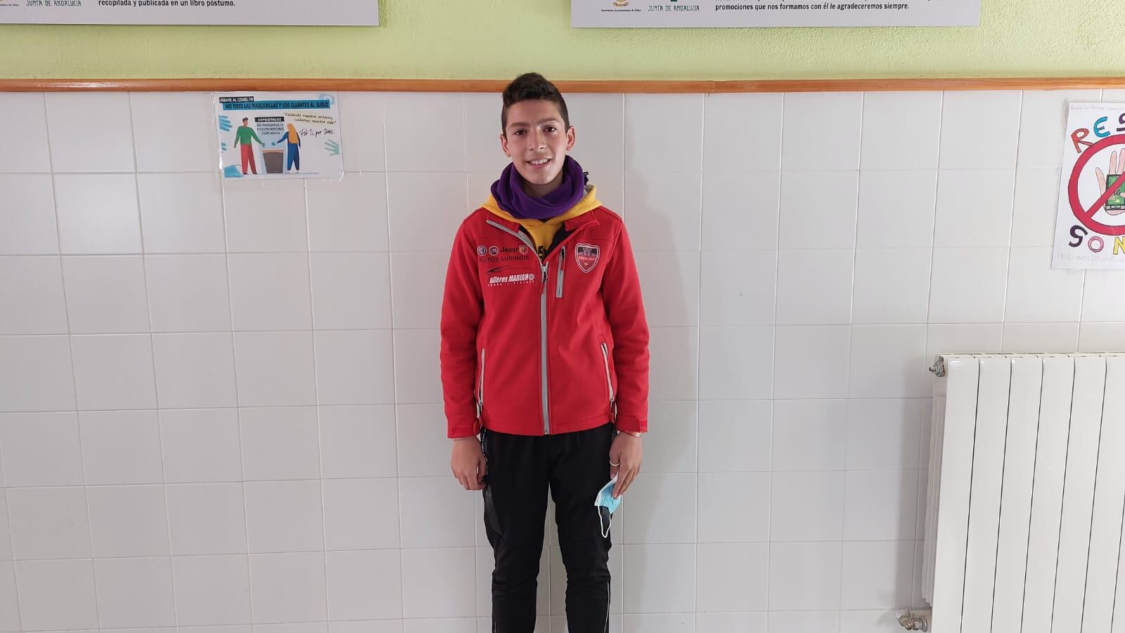 Juan Antonio Vargas, joven futbolista galduriense