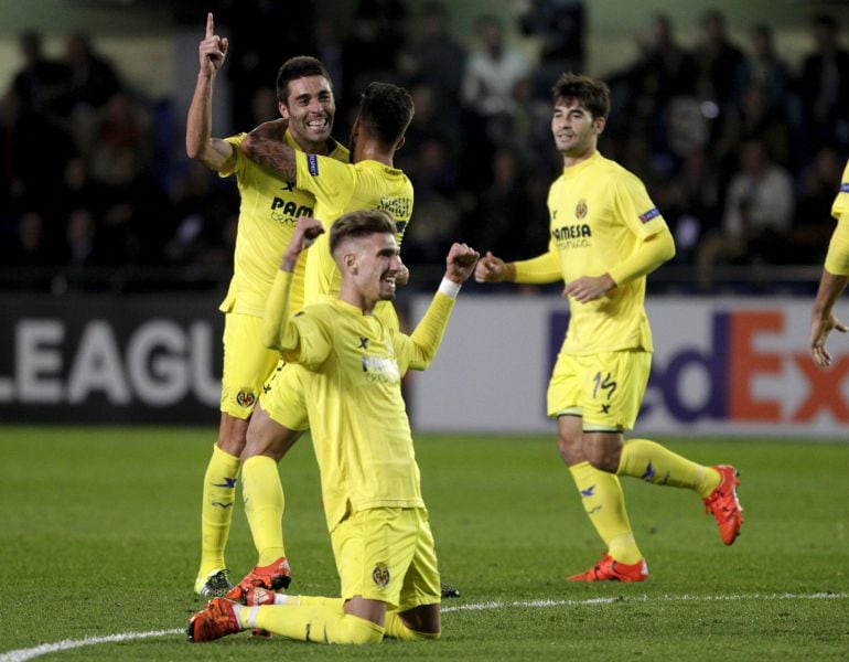 Bruno Soriano celebra el gol de la victoria