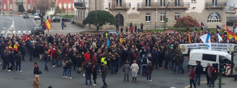 Manifestación de policías nacionales y guardias civiles