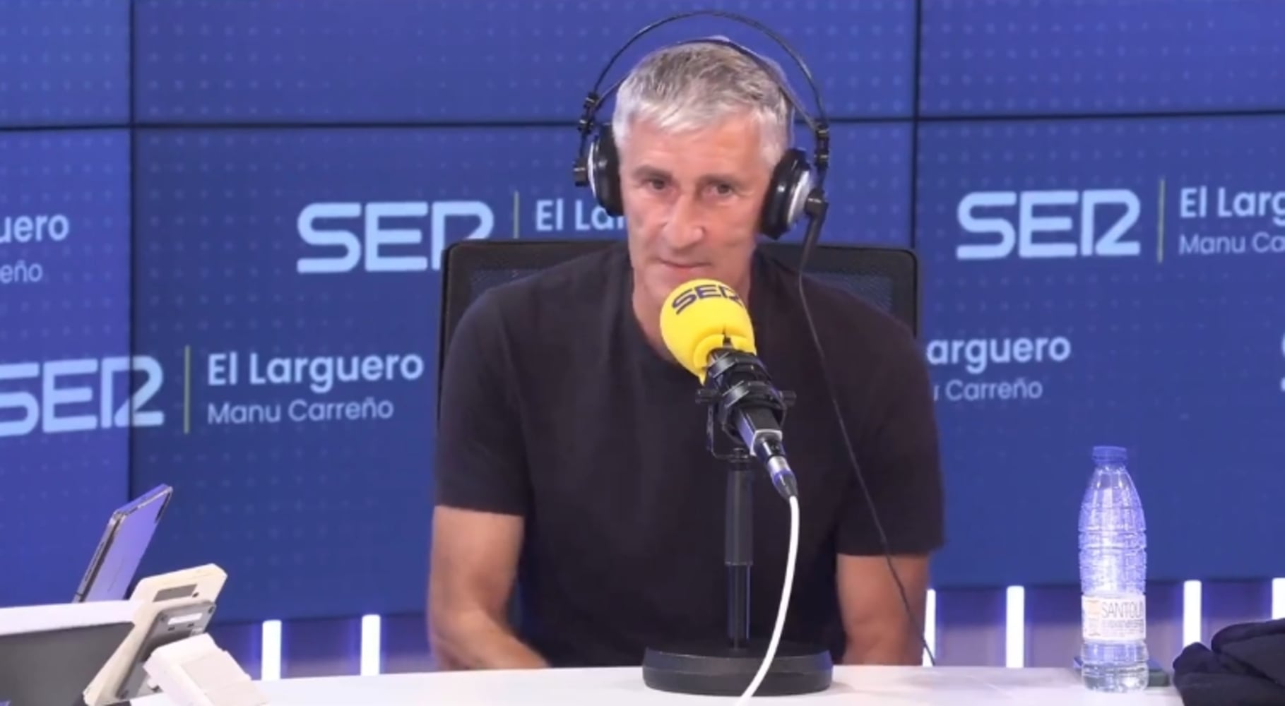 Entrevista de Quique Setién en el plató de &#039;El Larguero&#039;