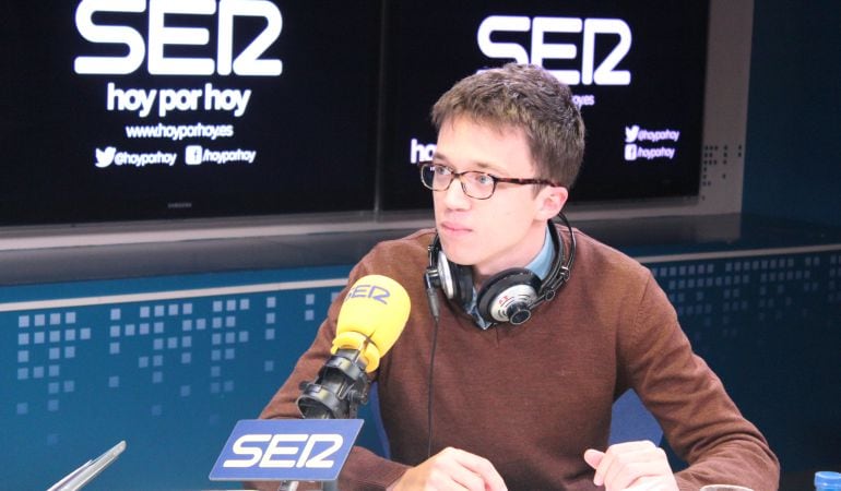 Íñigo Errejón (Podemos), en una imagen de archivo durante una entrevista en &#039;Hoy por Hoy&#039;.