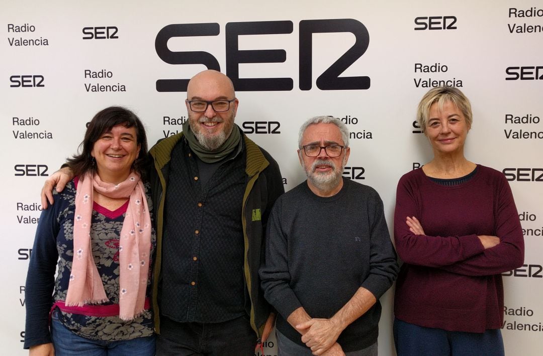 Cristina Durán y Miguel Angel Giner Bou (Premio Nacional de Cómic), Paco Giménez (Premio Nacional de Ilustración) y Marisa Gallén (Premio Nacional de Diseño) 