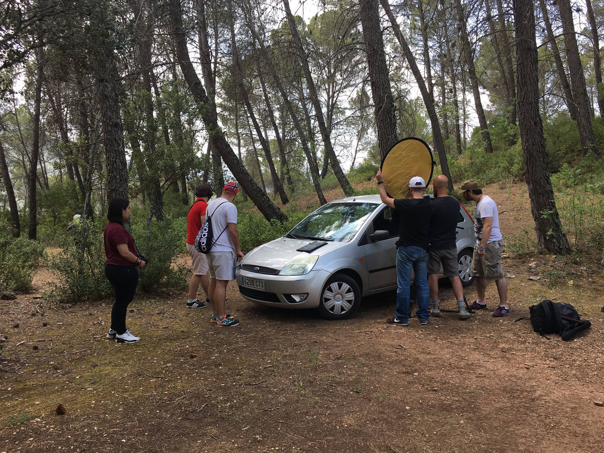 Grabación de un cortometraje dentro del certamen Rodando Por Jaén en una edición anterior.