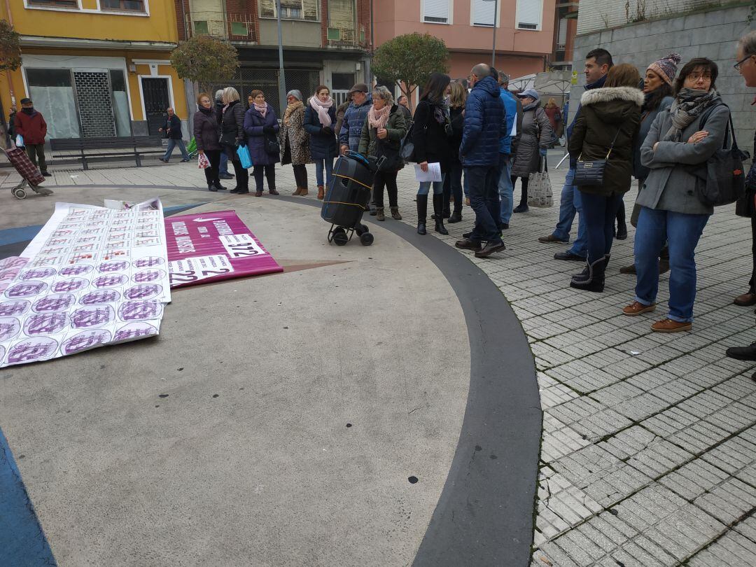Concentración en la plaza de Abastos