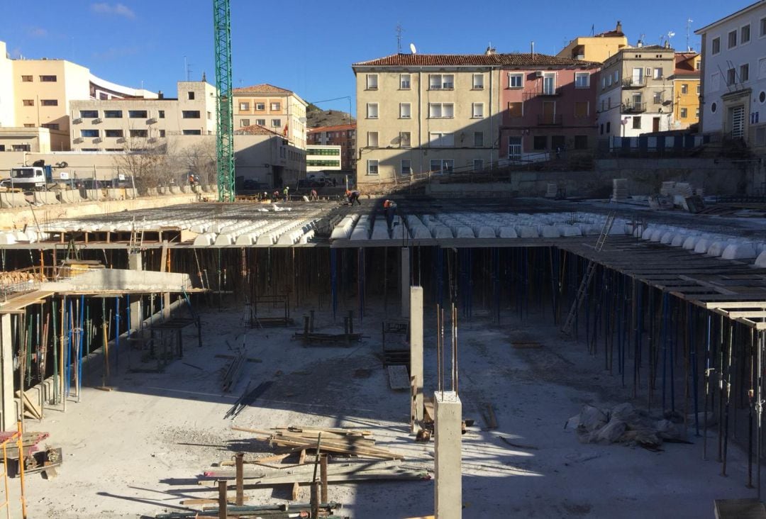 Las obras del aparcamiento de Astrana Marín 