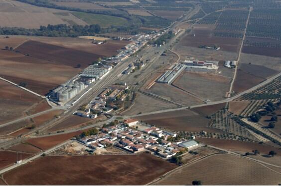Vista aérea de Espeluy.