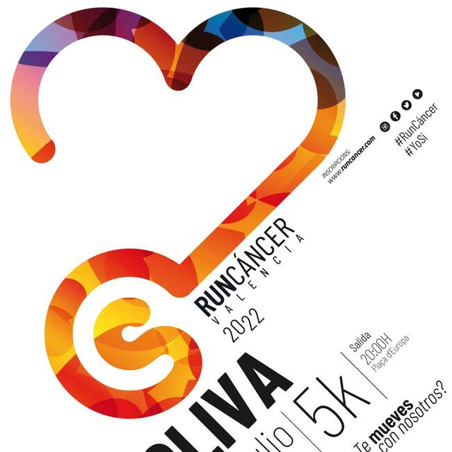 Cartel de la RunCáncer de Oliva 2022