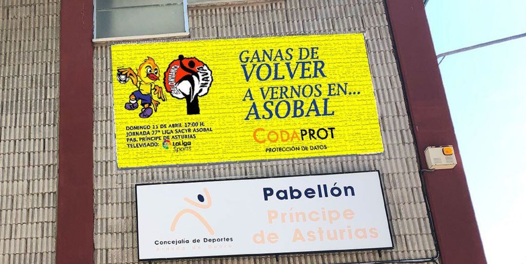 Creatividad del Departamento de Comunicación del BlasGon y CERES Villa de Aranda para promocionar el derbi ante Balonmano Nava