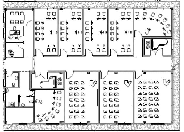 Plano de la futura escuela de música de Manzanares (Ciudad Real)