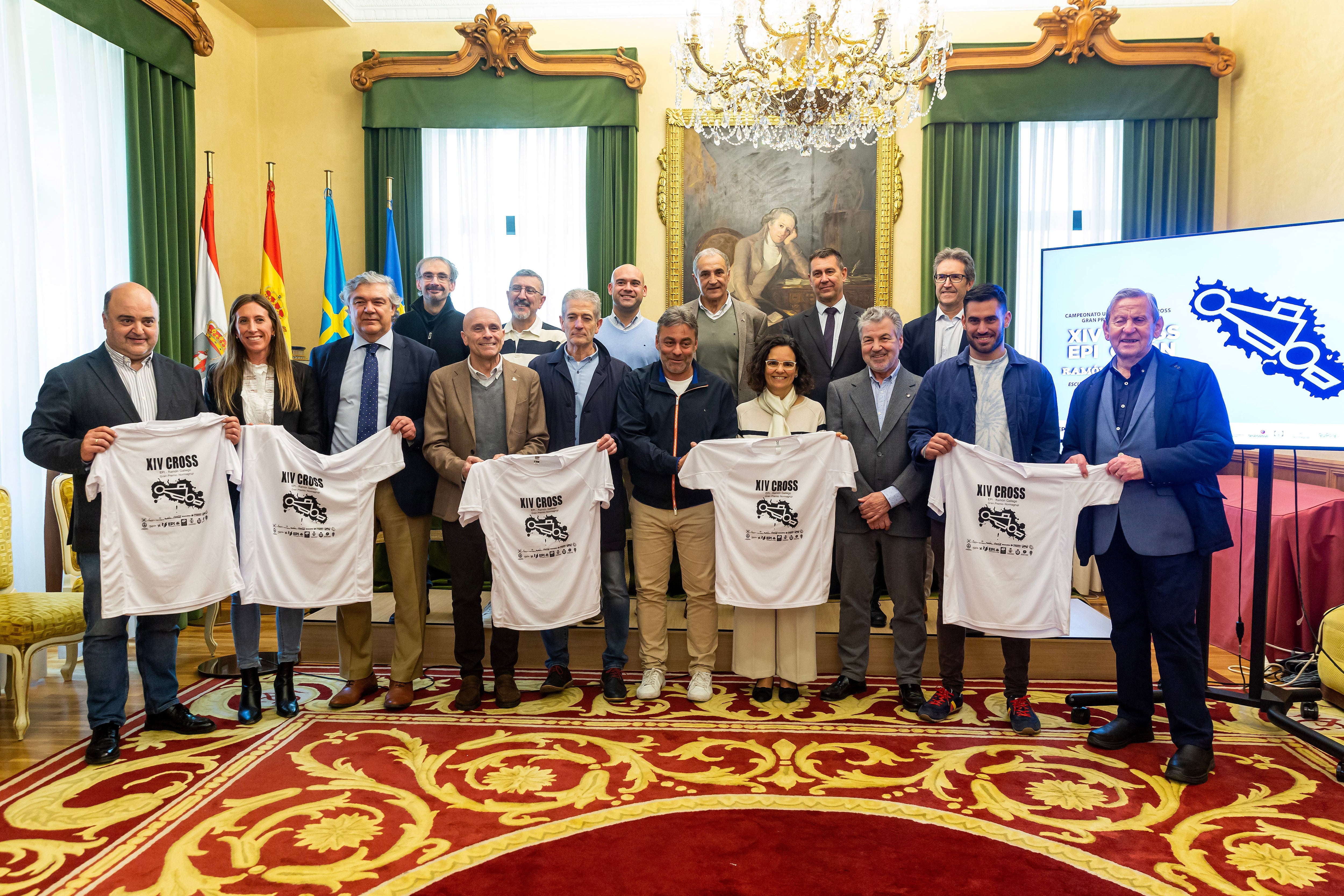 Presentación XIV Cross EPI GIJÓN - Ramón Gallego en el Ayuntamiento de Gijón el 14 de marzo de 2023.