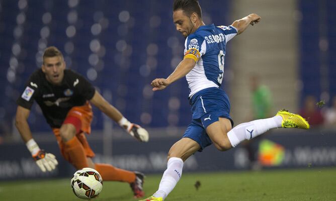 Sergio García marcó uno de los dos goles en la victoria ante el Getafe.