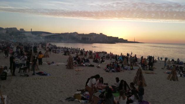 Noite de San Xoán en las playas coruñesas