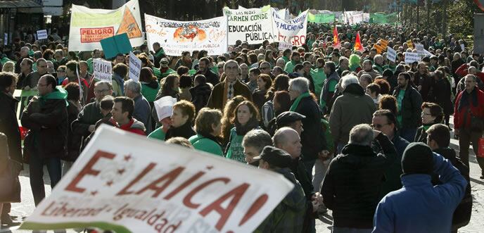 La &#039;marea verde&#039; recorre de nuevo Madrid