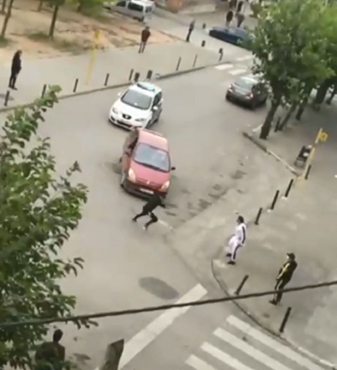 Un moment de la persecució