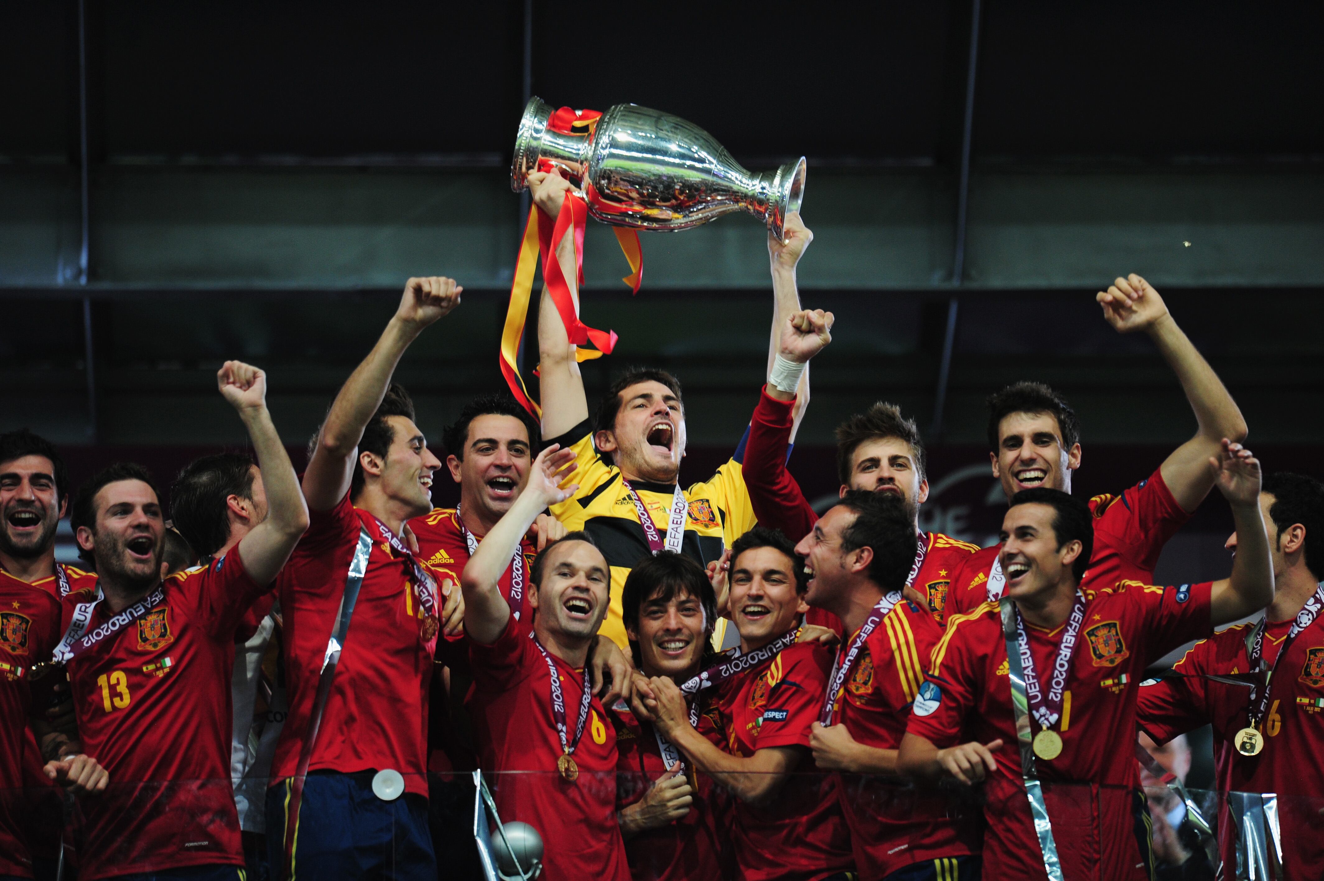 España celebra la Eurocopa 2012.