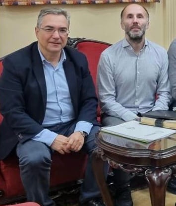 Foto de archivo del presidente de la Diputación, Luis Menor, y el alcalde de Ourense, Gonzalo Jácome