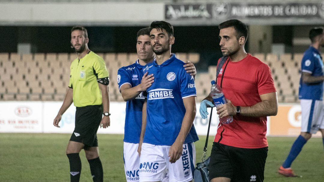 Miguel Luque, fisioterapeuta del Xerez DFC en Chapín
