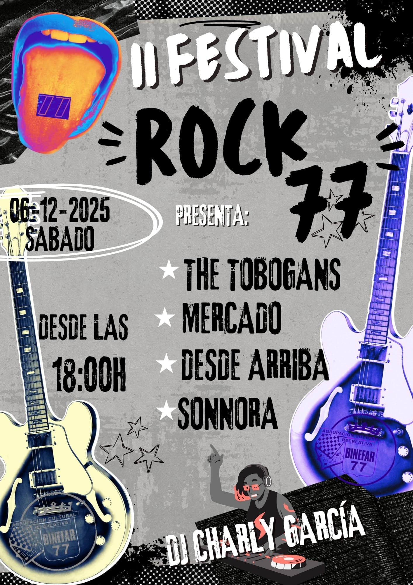 Programación de la segunda edición del Festival Rock 77