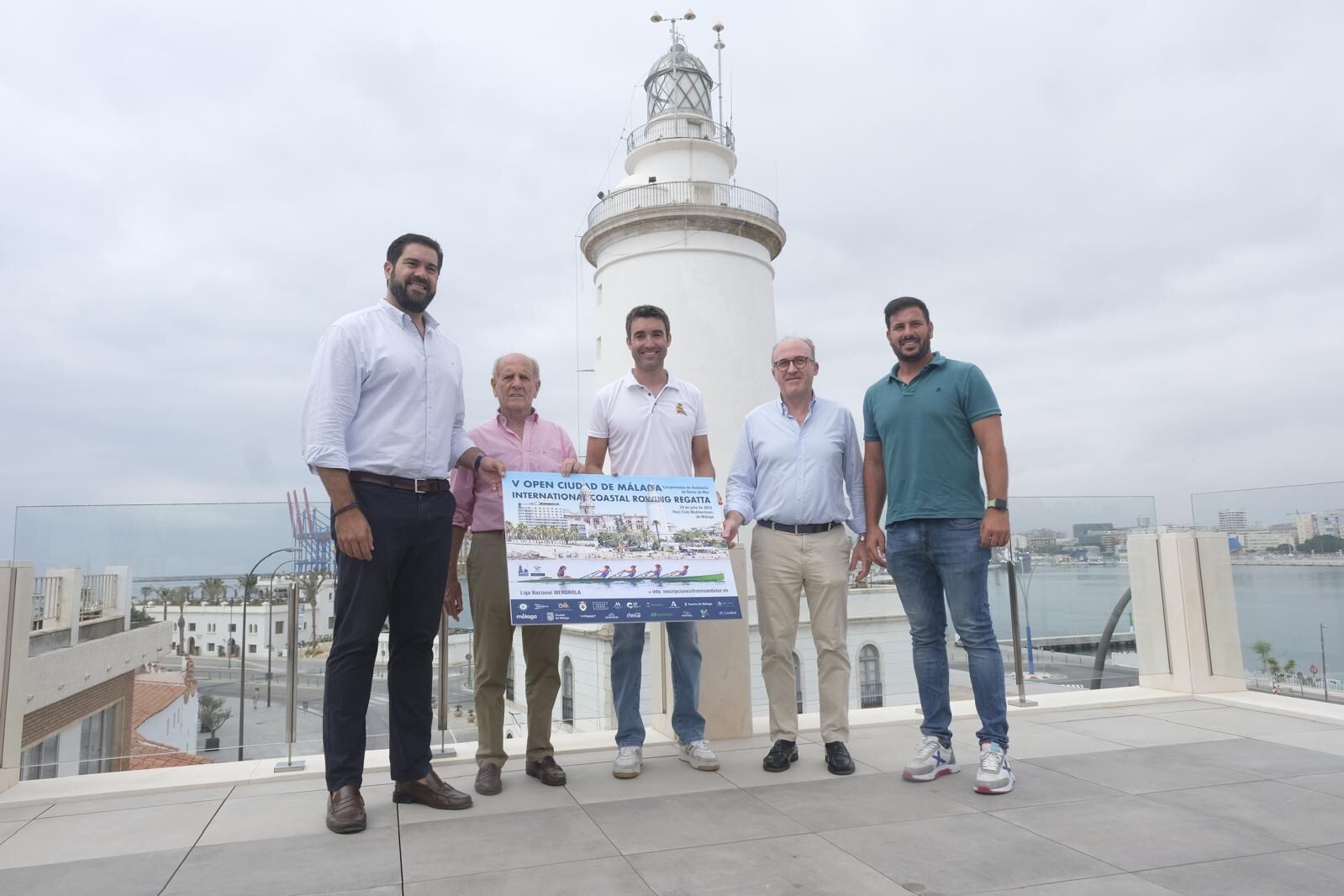 Presentación del V Open Ciudad de Málaga de Remo y Campeonato de Andalucía de Remo de Mar, Liga de Mar, que se celebrará este fin de semana