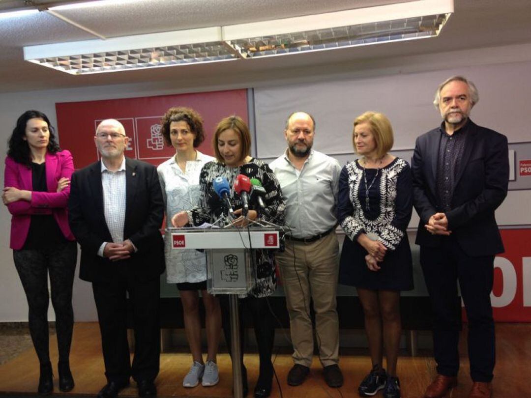 Gran parte del Grupo Socialista en el Ayuntamiento de Palencia