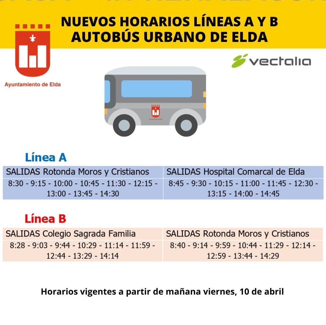 Horarios bus en Elda 