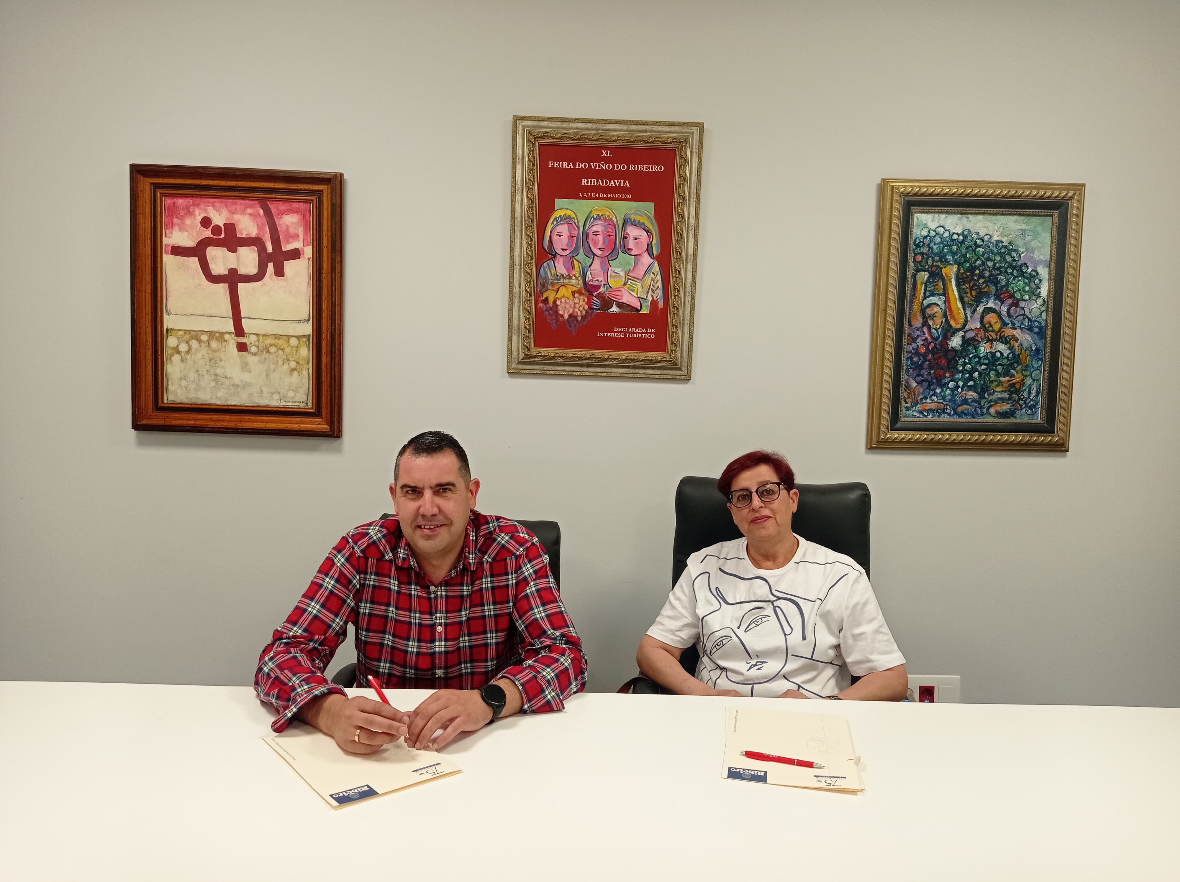 Carlos Basalo y Concha Iglesias, nuevo vicepresidente y presidenta, respectivamente, del Consello Regulador de la Denominación de Origen de O Ribeiro