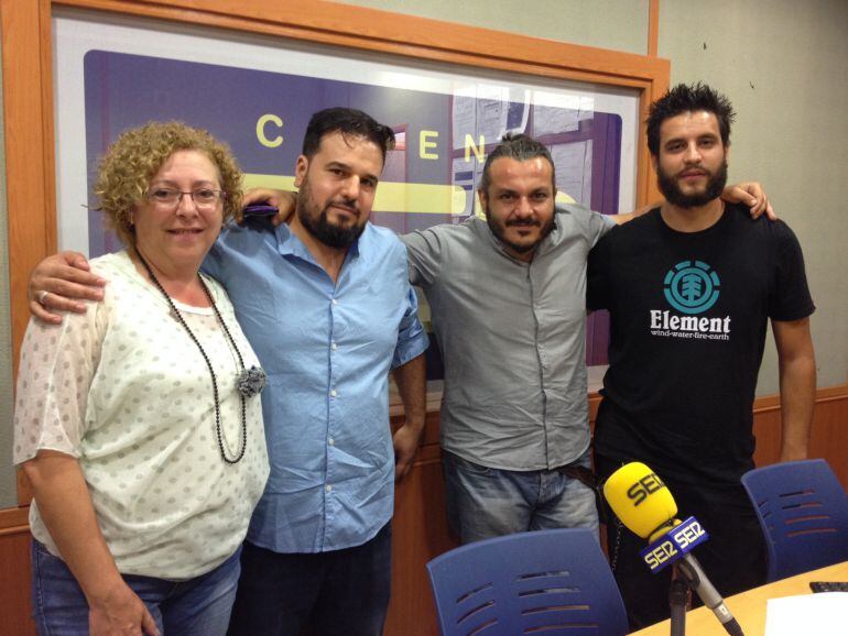 Toñi Jiménez, Francisco Manuel Sánchez, Andrés Rodríguez y Santiago Cejas de la Escuela de Teatro y Cine de Córdoba