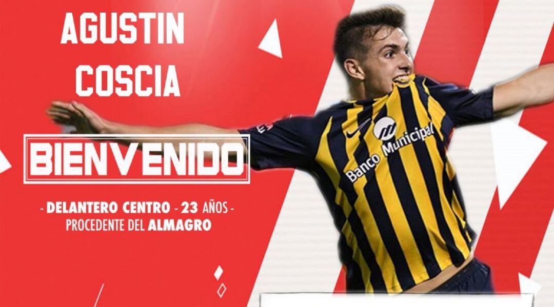 Agustín Coscia, nuevo jugador rojiblanco