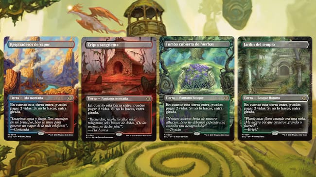 Cuatro de las cinco 'shocklands'