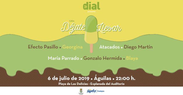 Cartel anunciador de la gira &#039;Déjate llevar&#039;