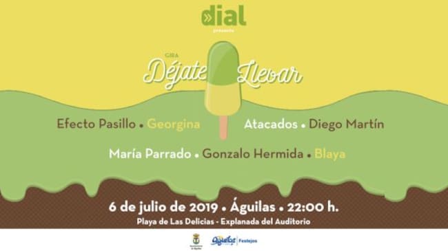Cartel anunciador de la gira 'Déjate llevar'