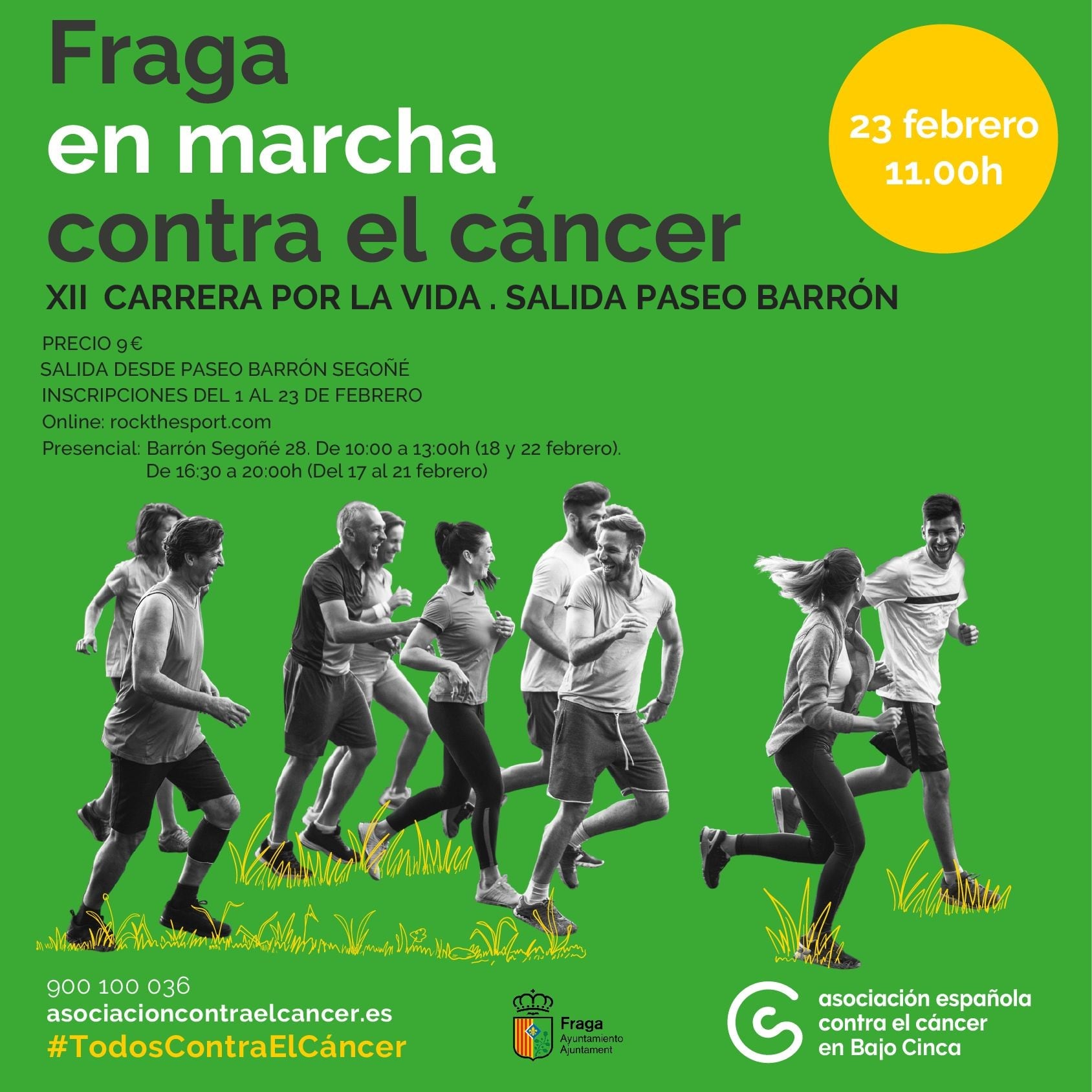 Cartel de la Carrera Por la Vida de Fraga