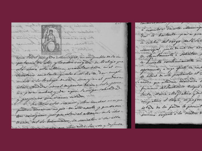 Copia del documento original del acta municipal de 1870, donde se menciona a San Roque como copatrono