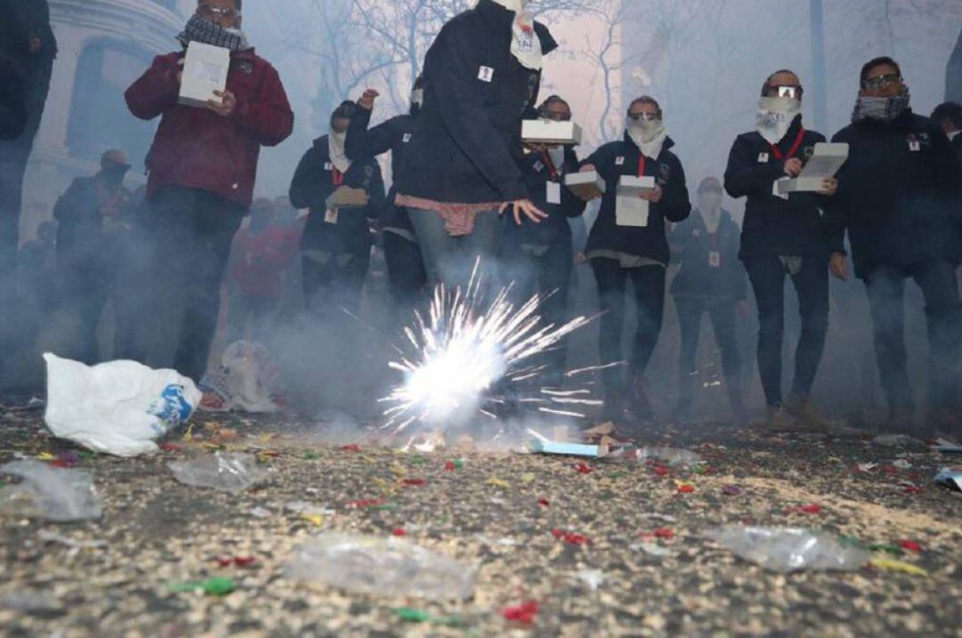 Imagen de archivo de la típica despertà de las fallas