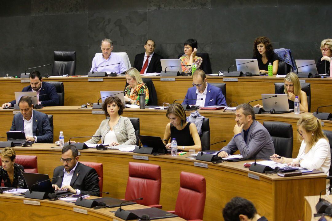 Pleno del Parlamento de Navarra.