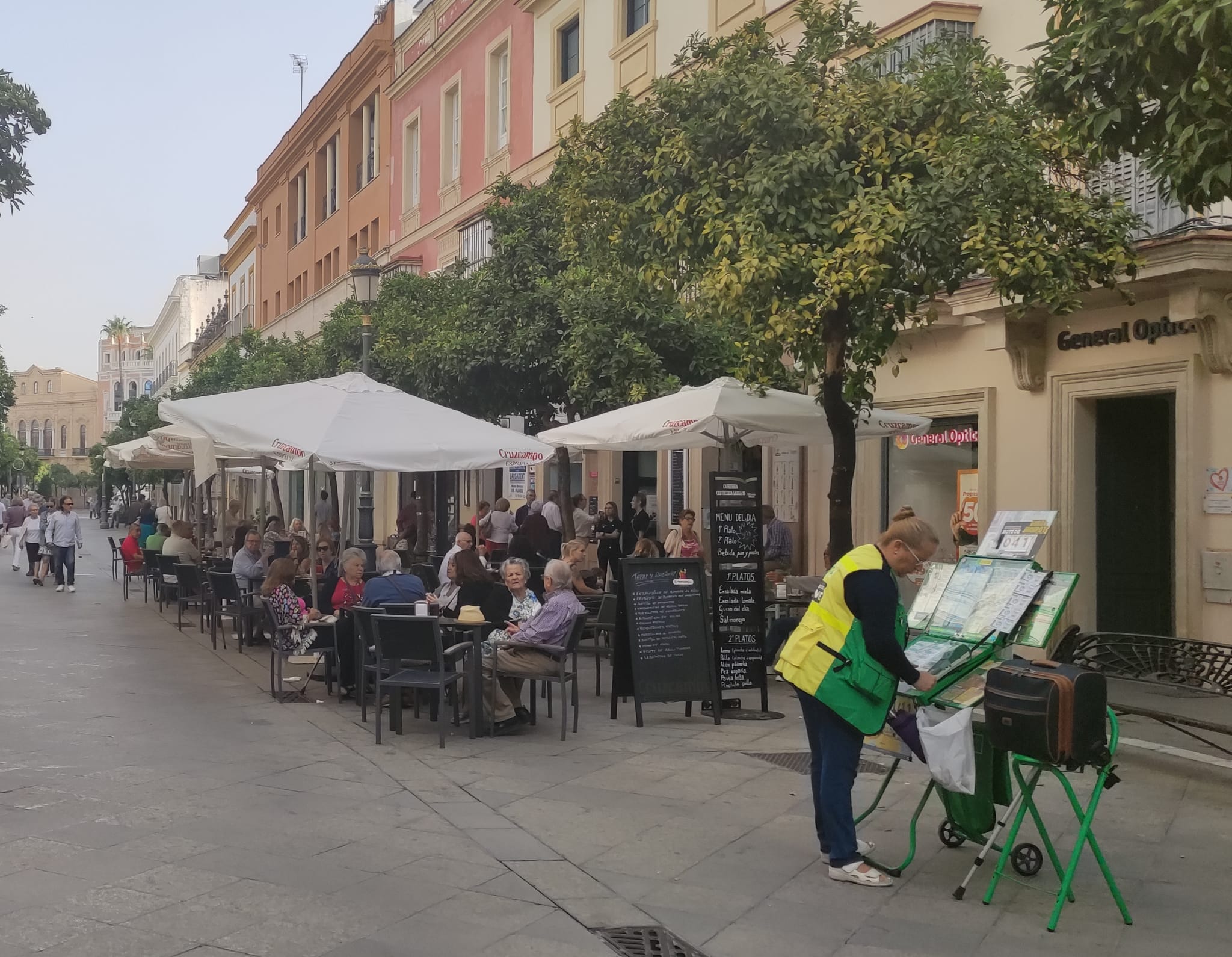 Calle Larga, en el centro de Jerez