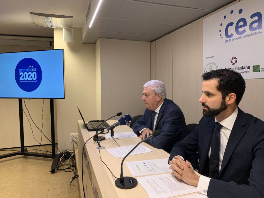 El president de la CEA, Gerard Cadena i el seu director, Iago Andreu.