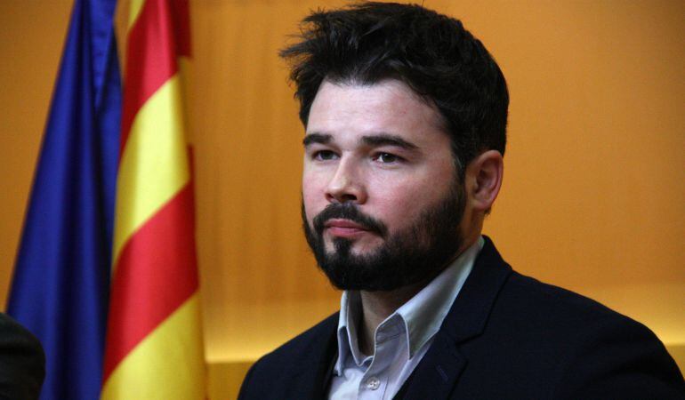 El portavoz adjunto de ERC en el Congreso, Gabriel Rufián, en una imagen de archivo.