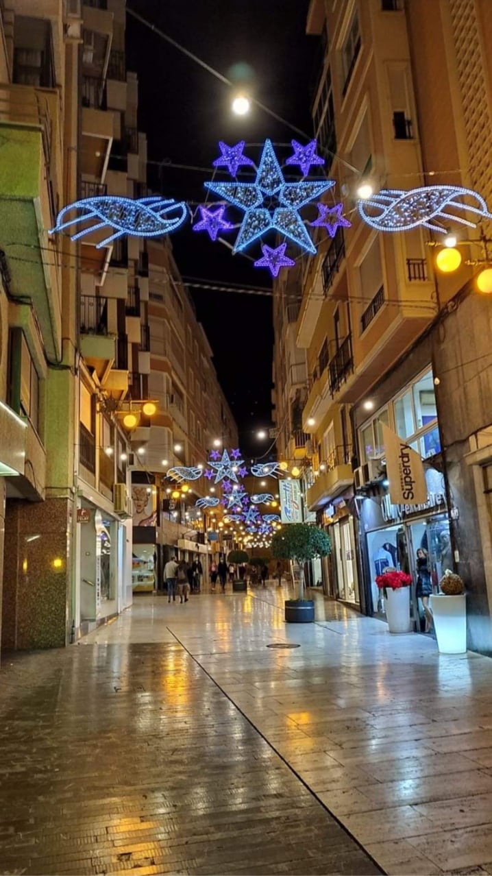 Alumbrado de Navidad del comercio de Elche