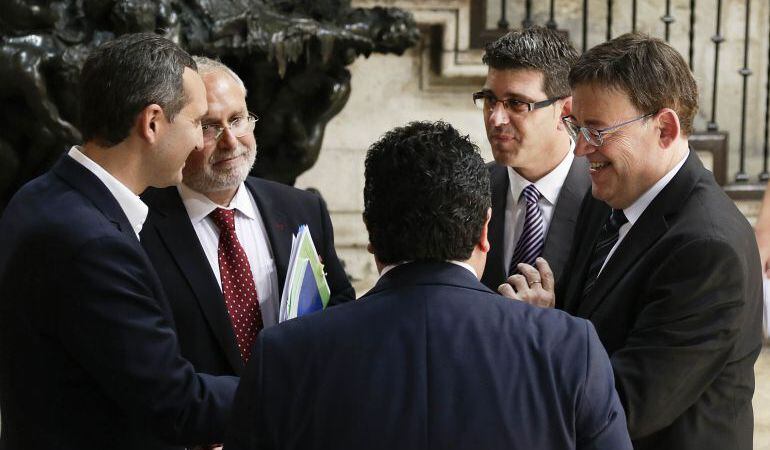 César Sánchez y Ximo Puig en imagen de archivo.